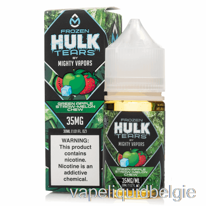 Vape-vloeistof Bevroren Groene Appelstromeloen Kauwen - Hulk Tranenzouten - 30 Ml 35 Mg